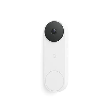 Google Nest Doorbell (Wired, 3rd Gen) - 2K Video and Gemini, Live View, Night Vision, 2-Way Audio - Works with Google Home - 2025 Model - Snow