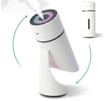 Dog Humidifier, Quiet Mini Humidifier with Calming Night Light for Puppy, Cats & Pets, Portable USB for Bedroom, Crate, Or Travel