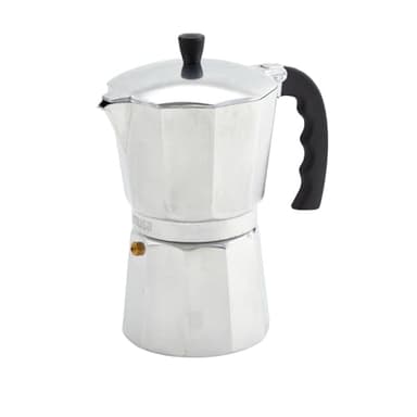 IMUSA USA B120-42V Aluminum Espresso Stovetop Coffeemaker 3-Cup, Silver (Pack of 1)