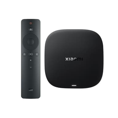 Xiaomi Android TV Box S 3rd Gen, 4K UHD Google TV Box Dolby Vision Atmos & DTS:X, 2GB + 32GB Storage WiFi 6 HDMI 2.1 360° Bluetooth Remote Voice Control for Television Internet Streaming Connection