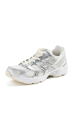 ASICS Women's GEL-1130 Sneakers, Cream/Pure Silver, 9 Medium US