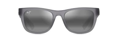 Maui Jim Kaulike Square Sunglasses, Matte Transparent Grey/Neutral Grey Polarized, Large