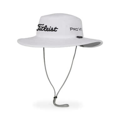 Titleist Men's Tour Aussie Golf Hat, White/Black