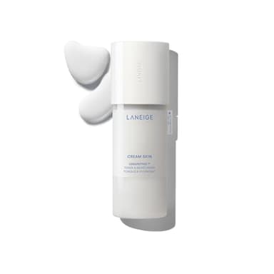 LANEIGE Cream Skin Toner & Moisturizer: Lightweight Refillable Korean Milky Toner with Ceramide & Peptide for Hydration, Firming, & Barrier Support