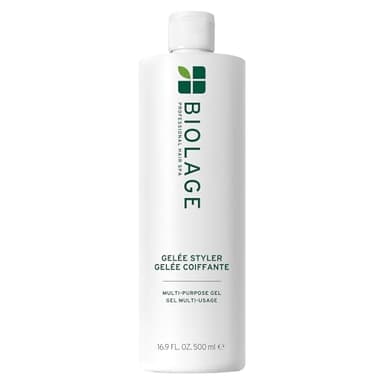 Biolage Styling Gelée - Styling Gel for Slick Backs and Heatless Curls, Firm Hold, Adds Shine & Controls Frizz, Vegan & Cruelty-Free, 16.9 Fl Oz