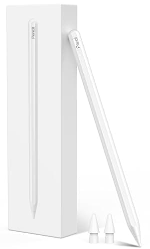 Stylus Pen with Note-Taking,Drawing for iPad Pencil 2nd Generation,Compatible with iPad Pro 11 in 1/2/3/4,iPad Pro 12.9 in 3/4/5/6,iPad Air 4 5,iPad mini 6 with Magnetic Wireless Charging（White）