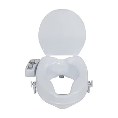 Drive Medical PreserveTech Raised Toilet Seat with Bidet (Ambient Water) Toilet Seat Riser, Elevated Toilet Seats for Seniors and Adults, Toilet Seat Bidet, Toilet Seat Elevator with Bidet Sprayer
