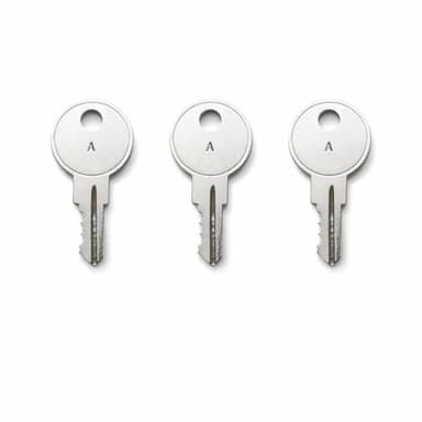 3-Pack B Keys Compatible with Sentry Safe 1100 1150 1170, Single-Sided Key Cut to Code A–Z