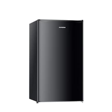 BANGSON Mini Fridge with Freezer, 3.2Cu.Ft, Single Door Small Refrigerator, Energy-efficient, Low Noise, Mini fridge for Bedroom Dorm and Office, Black
