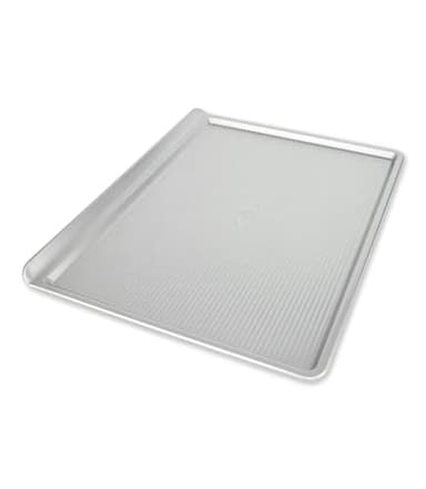 USA Pan Bakeware Cookie Sheet, Large, Warp Resistant Nonstick Baking Pan, Made in the USA from Aluminized Steel,Silver
