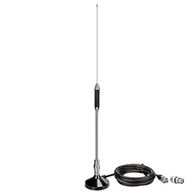 Bingfu CB Radio Antennas 27MHz - PL259 & BNC Male Truck Antenna Kit Magnetic Base - Compatible with Galaxy Uniden Bearcat Cobra Radioddity Texas Ranger RoadKing Mobile CB Radio