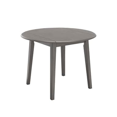 Signature Design by Ashley Shullden Casual Round Dining Small Drop Leaf Table, Seats up to 4, Gray