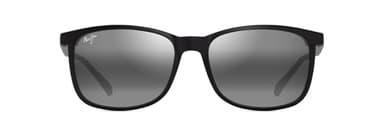 Maui Jim Men's Hulili Rectangle Sunglasses, Matte Black/Neutral Grey Polarized, Extra Large