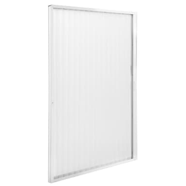 RecPro RV Pleated Folding Shower Door and Frame | Sliding, Retractable, Wrinkle Free | White | 36" x 67"