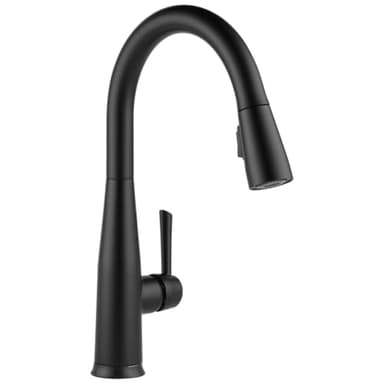 Delta Essa Touchless Kitchen Faucet with Touch Technology, Matte Black Kitchen Sink Faucet with Pull Down Sprayer, Single Hole, Matte Black 9113TL-BL-DST