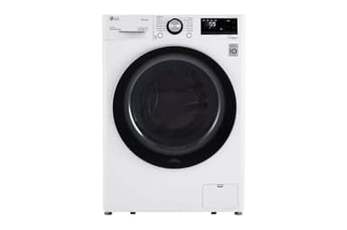 LG 24 in. Wide 2.4 Cu. Ft. Compact Stackable Front-Load Washer – White, Steam Cleaning, AI Fabric Sensor, Smart Pairing Compatible