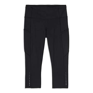 LULULEMON Fast and Free High-Rise Crop 23" (Black, 4)