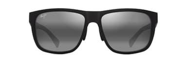 Maui Jim Puakea Rectangle Sunglasses, Matte Black/Neutral Grey Polarized, Medium