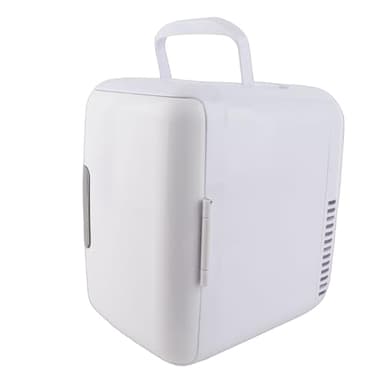 Walfront Portable RV Refrigerator 50W Solar Powered Cooler Freezer for Camping Monocrystalline Silicon Solar Refrigerator DC18V Car Fridge for Truck 48W Cooling 45W Heating 24x22x16cm