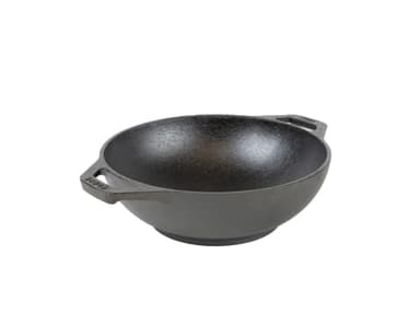 Lodge 9 Inch Cast Iron Mini Wok w/Loop Handles