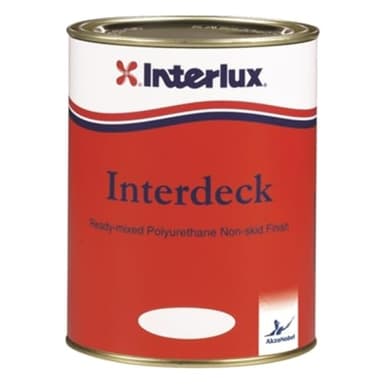 Interlux YJB000/QT Interdeck Slip-Resistant Deck Paint - White, Quart
