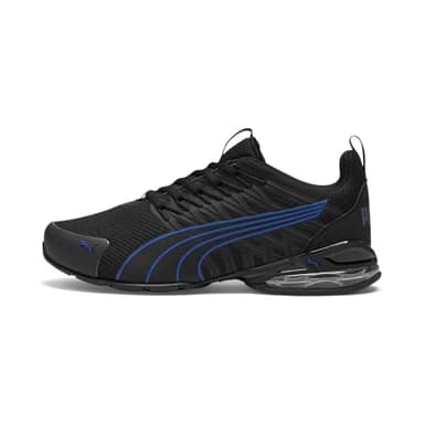 PUMA Men's Voltaic Evo Cross Trainer, Wide-Puma Black-Blazing Blue, 12