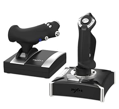 PXN-2119Pro Flight simulator controls Flight Stick with Vibration for xbox one/P4/pc Windows 7/8/10 (P4/xbox one need Original handle guide)（Not Support Mac Systems PS3/ PS5/xp/vista）