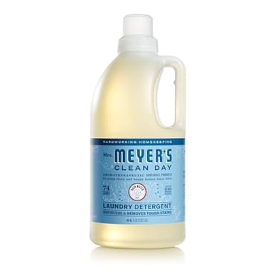 MRS. MEYER'S CLEAN DAY Laundry Detergent, Rain Water Scent, 64 Ounce Bottle