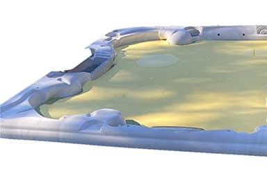 Floating Thermal Hot Tub Blanket 6'x6' x3/8", Summer or Winter,Closed Cell Foam Durable, Floating, Insulating Spa Blanket Protector for Spa Hot Tub Cover (, Cream)