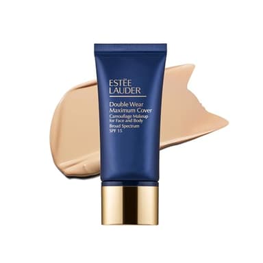 Estée Lauder Double Wear 24-Hour Maximum Cover Camouflage Foundation for Face and Body SPF 15 | Full Coverage | Tattoo Cover Up Makeup Waterproof, 1.0 Fl Oz, 1N1 Ivory Nude