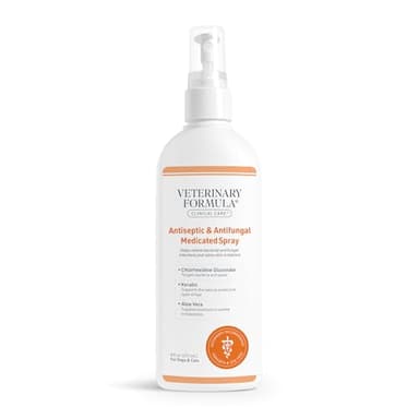 Veterinary Formula Clinical Care Antiseptic and Antifungal Medicated Spray for Dogs & Cats, 8 Fl Oz (1 Pack)