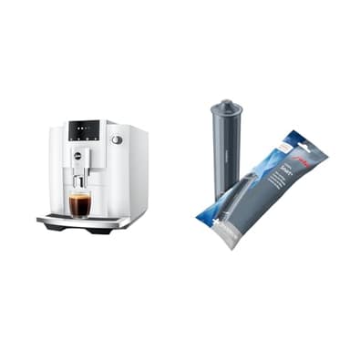 Jura E4 Automatic Coffee Machine Bundle with CLEARYL Smart+ Filter