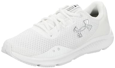 Under Armour Men's Charged Pursuit 3, (101) White/White/Metallic Silver, 10, US