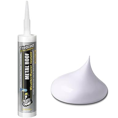Titebond WeatherMaster Metal Roof Sealant 61031 White 9.5 Oz.