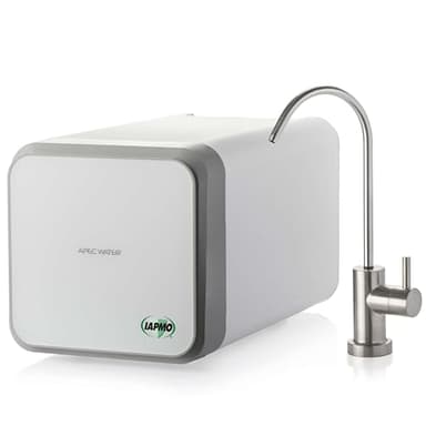 APEC Tankless Reverse Osmosis System, NSF 372 & 58 Certified 3 Stage Water Filtration Bottled Water Quality, High 1K GPD Faucet Flow, Efficient 2:1 Pure to Drain, Space Saving Design