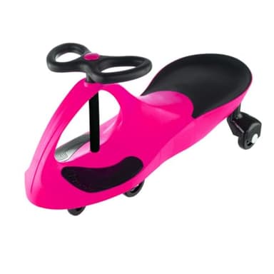 Wiggle Car Ride On Toy - No Batteries, Gears or Pedals - Twist, Swivel, Go - Outdoor Ride Ons for Kids 3 Years and Up by Lil' Rider (Hot Pink and Black)