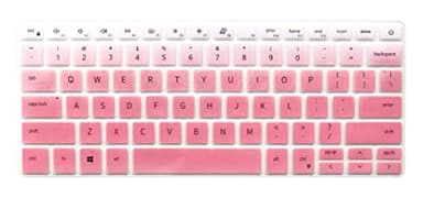 Keyboard Skin Compatible with Dell Inspiron 14 5406 5402 5490 5493 7490,Dell Inspiron 13 5000 5390 5391 5300 7306 7306 7390 7391 13.3", Vostro 13 5390 5391 5490, Dell Latitude 3301 3410 (Pink Ombre)