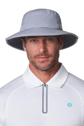 Performance Golf Hat with Wide Brim - UPF 50+ Sun Protection - Fore Golf in Steel Grey