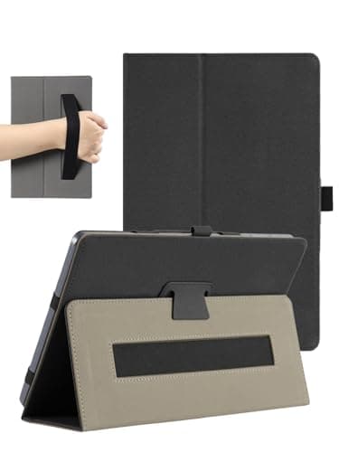 Case for Wacom MovinkPad Pro 14 Inch Android Mobile Drawing Tablet, FJIASTB PU Leather Folding Cover with Pen Holder and Wrist Strap, Business Travel Portable (Black)