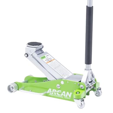 ARCAN 3-Ton (6,000 lb.) Hybrid Aluminum and Steel Low Profile Floor Jack, 4 in.-18.5 in. Lift Range, Dual Pump Pistons, Reinforced Lift Arm, Rubber Saddle Protection, Side Carry Handle, Model A20004