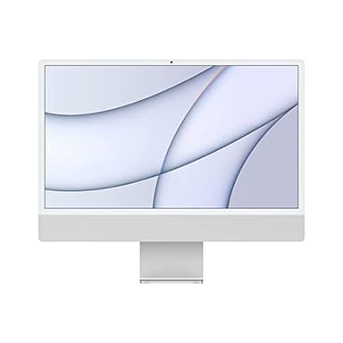 Apple 2021 iMac with Apple M1 Chip with 8‐core CPU, 24-inch, 8GB RAM, 256GB SSD Storage - Silver (Renewed)