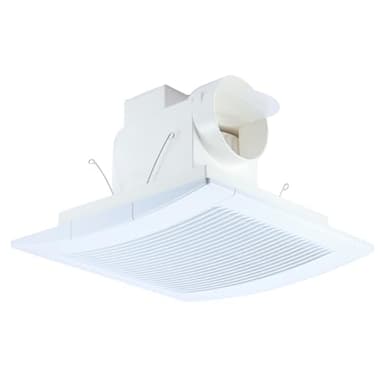 Hose Vary Lightweight Bathroom Fan for Ceiling, 110CFM Ductless Bathroom Exhaust Fan, Extractor Fan w/ 12" x 12" Grilles Panel, 4" Duct for Shower, Restroom, Office, Toilet