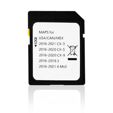 Forccord Latest Version Navigation SD Card Fits for Mazda 2014-2018 - 3, 2016-2024 - Mazda 6/CX-3/MX-5, 2016-2020 - CX-5/CX-9 Car GPS Navigation System for USA/Canada/Mexico