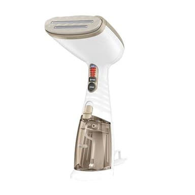 Conair Handheld Garment Steamer for Clothes, Turbo ExtremeSteam 1875W Fabric Steamer, Portable Handheld Design, Strong Penetrating Steam, White/Champagne