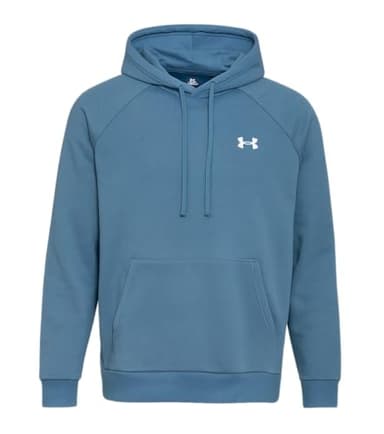 Under Armour Men's Rival Fleece Sweatshirt Hoodie (US, Alpha, XX-Large, Regular, Regular, Static Blue/White 414)