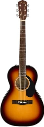 Fender CP-60S Parlor Acoustic Guitar, with 2-Year Warranty, 3-Color Sunburst