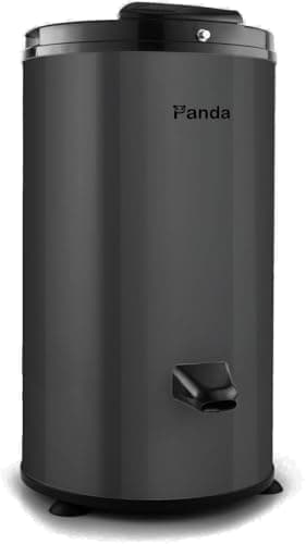 Panda 3200 RPM Portable Spin Dryer – 22lbs Capacity, Stainless Steel Drum & Outer Case, 110V – Sleek Dark Gray