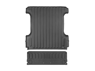 WeatherTech TechLiner Truck Bed Liner for Ram Truck 1500, Ram 1500, Ram Truck 1500 Classic, Ram 1500 Classic - Complete Set (Bed Liner and Tailgate Liner) (37608-3TG04), Black