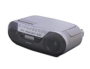 Sony CFD-S05 CD Radio Cassette Recorder with Auxiliary Cord (6 feet) (Renewed)