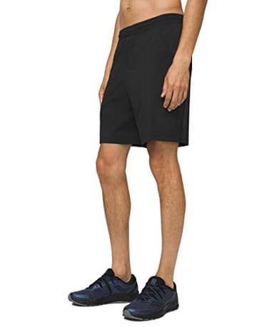 Lululemon Athletica Mens Pace Breaker Short Linerless (Black, M)